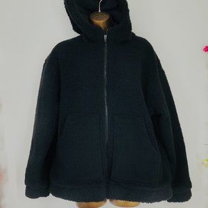 Fabletics black Lotta Cocoon zipper hoodie